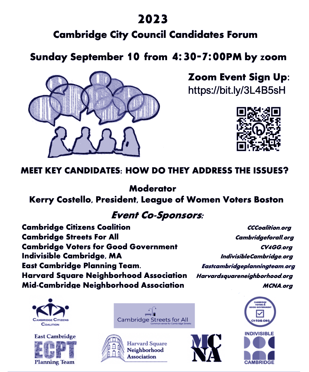 Cambridge Residents Alliance Endorses Eight Candidates for